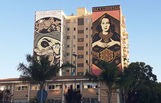 edificio-soho-ruta-urbano-musical Mural Paz y Libertad en Málaga