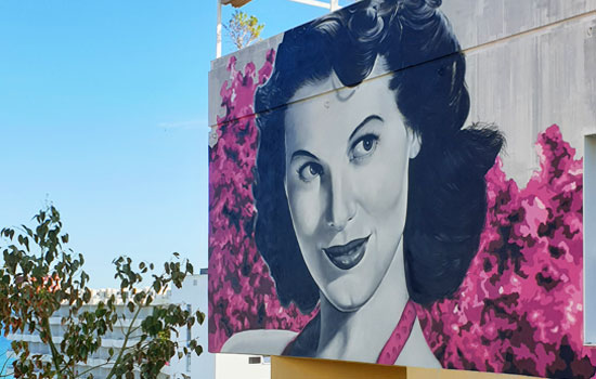 Mural de Ava Gavner en Torremolinos