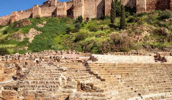 Fotografía de las murallas de la Alcazaba de Málaga